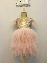 Christmas Angel Sequins Tutu Dress Girls