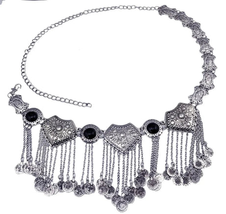 Gypsy Silver Shimmy Belts Belly Dance Hip Jewellery