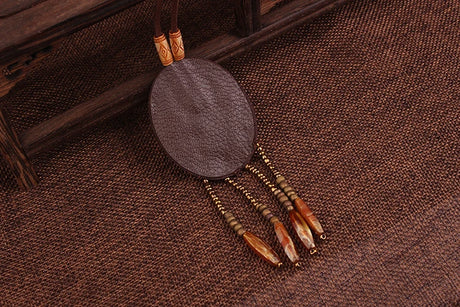 Handmade Beaded Leather Boho Necklaces