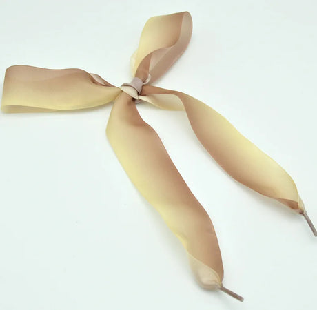 Gradient Colour 4cm Wide Satin Silk Ribbon Shoelaces 120cm Length
