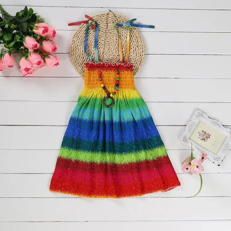 Mother and Daughter Matching Boho Beach Sundresses Summer Dresses