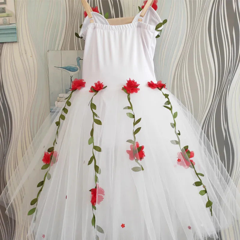 Rose Vines Ballet Tutu Dresses Ballerina Dress Dance Costume