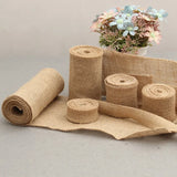2M Natural Jute Burlap Hessian Ribbon Rolls Rustic Wedding Decoration Christmas Gift Wrapping