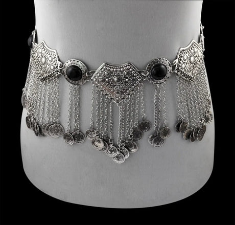 Gypsy Silver Shimmy Belts Belly Dance Hip Jewellery