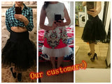 Colourfun Pettiskirts Cosplay Rockabilly Crinoline Underskirt