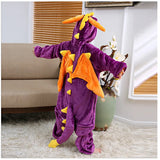 Spyro Purple Dragon Kids Cosplay Costume Onesie