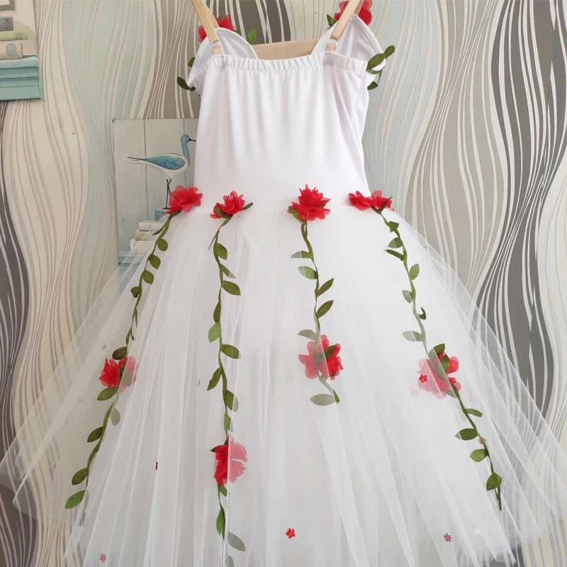 Rose Vines Ballet Tutu Dresses Ballerina Dress Dance Costume