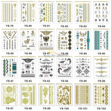 Golden Lotus Temporary Tattoos Mandala Butterfly Dream Catcher Body Art