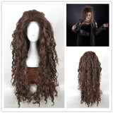Bellatrix L'estrange Long Brown Wavy Synthetic Wigs Heat Resistant Cosplay Costume Wig