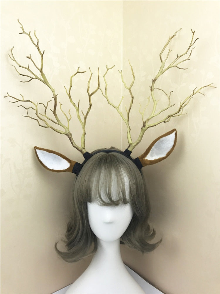 Forest Lord Deer Ear and Tree Branch Crown