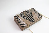 Pearlescent Acrylic Evening Clutch Bag