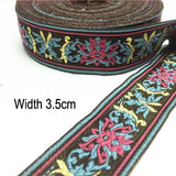 1M Boho Embroidered Jacquard Ribbons Trim DIY Craft
