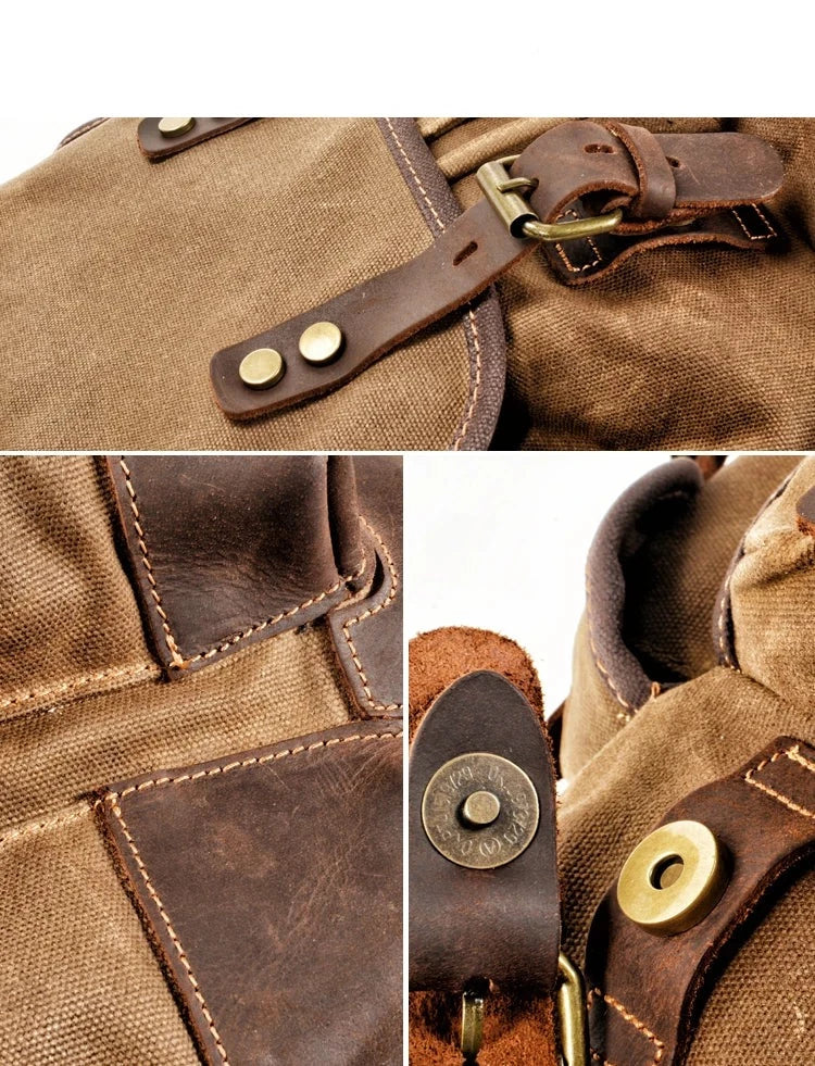 Waterproof Waxed Canvas Rucksack