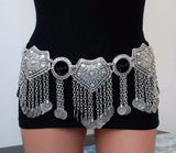 Gypsy Silver Shimmy Belts Belly Dance Hip Jewellery