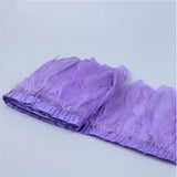 2 Meters Dyed Goose Feather Trims Fringes Ribbons DIY Craft