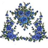 Embroidery Peony Patches Sew On Appliqué DIY Sewing Craft