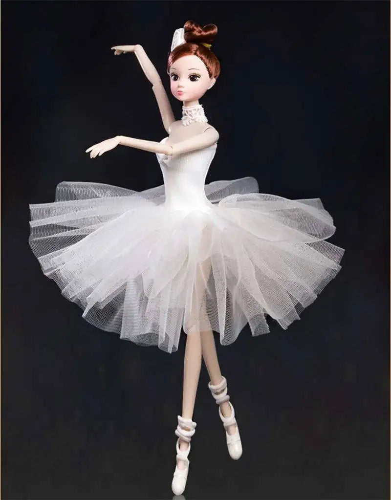32cm Ballet Doll Large Original Handmade 1/6 Doll Full Set 11 Jointed Doll Girls