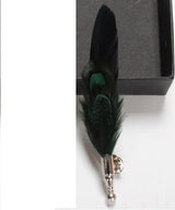 Feather Lapel Pin Brooch Hat Pin Handmade Suit Accessory Gift Idea