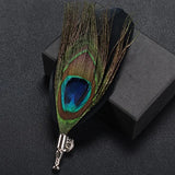 Feather Lapel Pin Brooch Hat Pin Handmade Suit Accessory Gift Idea