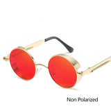 Leon's Round Polarised Sunglasses Steampunk UV400