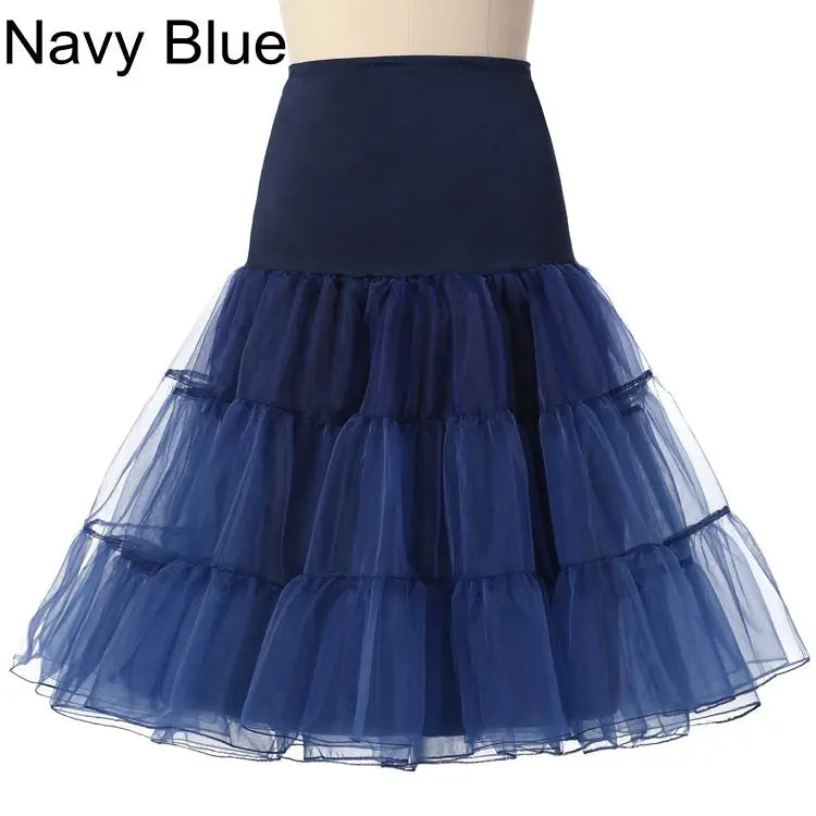 Colourfun Pettiskirts Cosplay Rockabilly Crinoline Underskirt