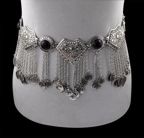 Gypsy Silver Shimmy Belts Belly Dance Hip Jewellery