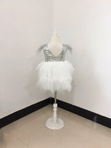 Christmas Angel Sequins Tutu Dress Girls