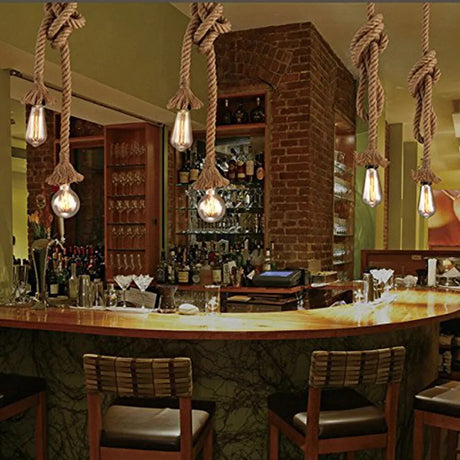 Pirate's Ship Hemp Rope Ceiling Pendant Light Chandeliers Spider Chandelier