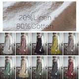 Emma's Cotton Linen Frilled Aprons Smock
