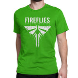 Men's Fireflies Last Of Us T-Shirt Ellie Joel Video Game 100% Cotton