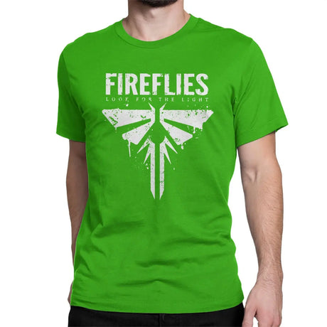 Men's Fireflies Last Of Us T-Shirt Ellie Joel Video Game 100% Cotton