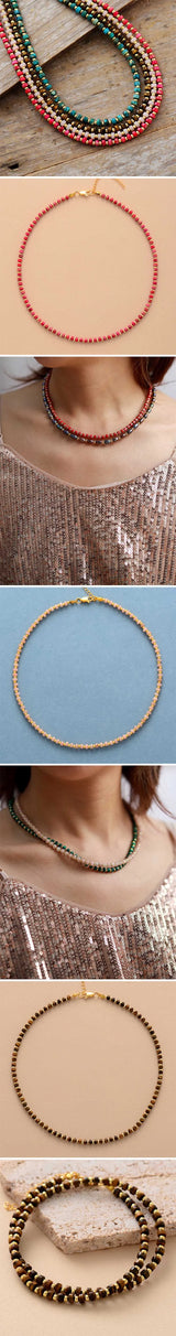 Earthly Natural Stones Beaded Necklace