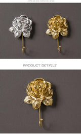 Resin Rose Wall Hook