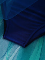 Girls Ballet Gymnastics Figure Ice Skating Sequin Leotard Tutu Dress Performance Dancewear
