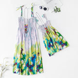 Mother and Daughter Matching Boho Beach Sundresses Summer Dresses