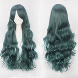 Extra Long Wavy or Straight Wigs with Full Bangs Heat Resistant.