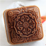 Square Tile Flower Pattern Handmade Soap Bar Mould DIY Crafts