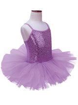 Girls Shiny Sequins Tutu Ballet Dance Dress Leotard Skate Wear Ballerina Fairy Party Costume