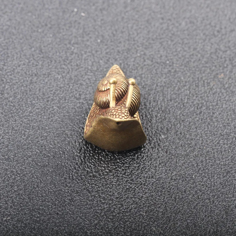 Copper Snail Figurine Tea Pet