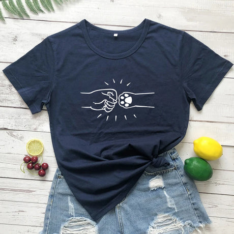 Fist Bump T-shirt Dogs Are The Best Friends