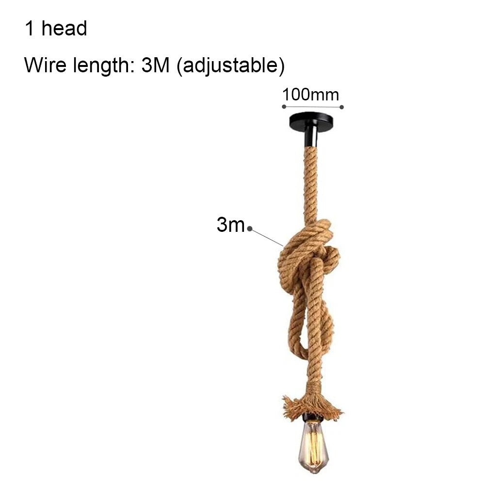 Pirate's Ship Hemp Rope Ceiling Pendant Light Chandeliers Spider Chandelier