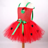 Red Sweet Strawberry Tutu Dress Halloween Costumes