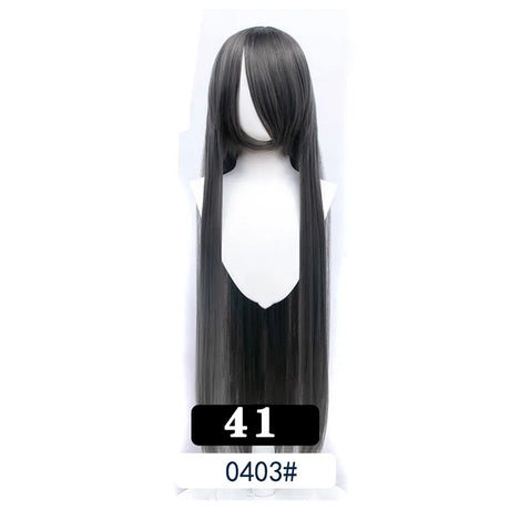 Extra Long Wavy or Straight Wigs with Full Bangs Heat Resistant