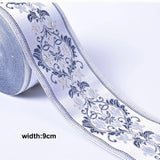 1M Boho Embroidered Jacquard Ribbons Trim DIY Craft