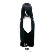 Extra Long Wavy or Straight Wigs with Full Bangs Heat Resistant