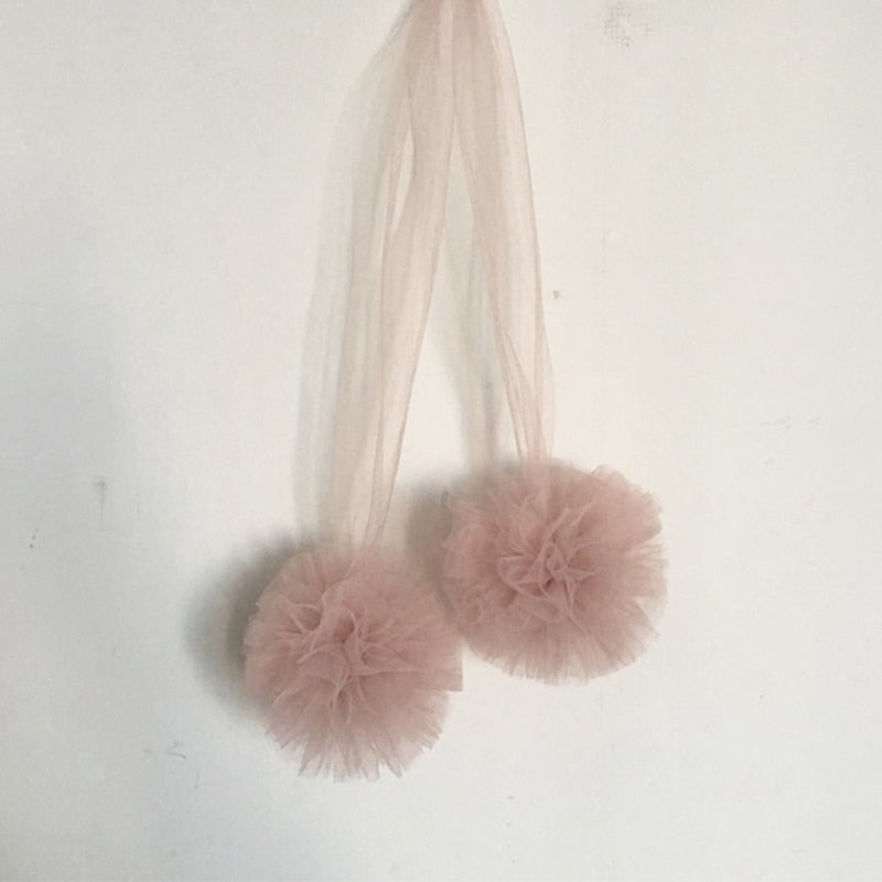 Netting Pompoms Canopy Decoration Nursery Kids Room Decor