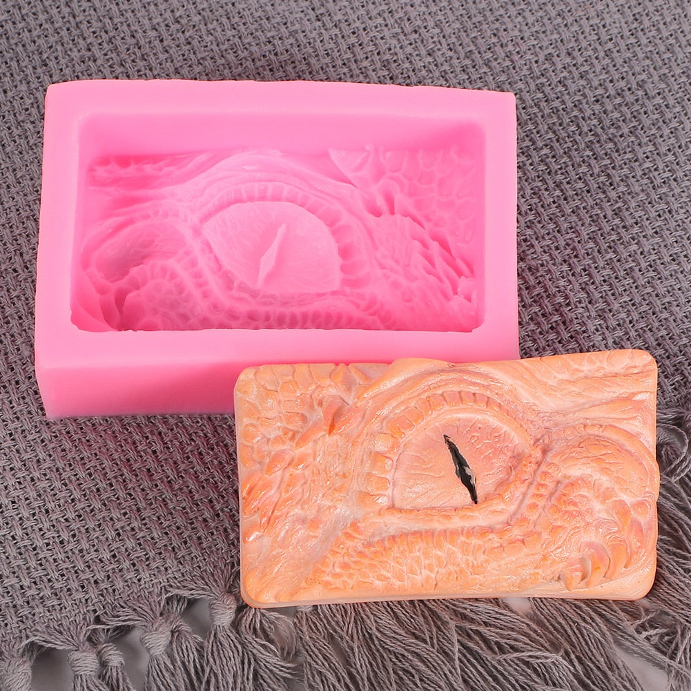Dragon Eye Square Soap Fondant Cake Silicone Mould Chocolate Candle Baking DIY Tool