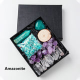 Natural Crystal Gift Sets Amethyst Clear Quartz Rose Quartz Gifts Box