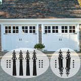 Steel Door Hardware Kit Decorative Carriage House Mounted Hinges Handles