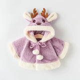 Christmas Deer Plush Baby Jacket